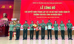 Trường Văn hóa CAND V sau 1 tháng khai giảng: Vững tâm, bền chí dưới mái trường nhân văn