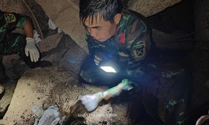 Phát hiện, quy tập 18 hài cốt liệt sĩ trong hang đá thuộc núi Chư Pa