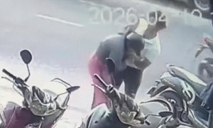 Công an đã xác định được đối tượng hành hung tới tấp một phụ nữ trên đường