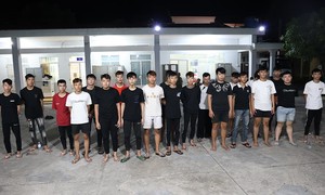 Nhanh chóng truy xét bắt giữ 33 đối tượng của 2 băng nhóm hỗn chiến lúc 1 giờ sáng