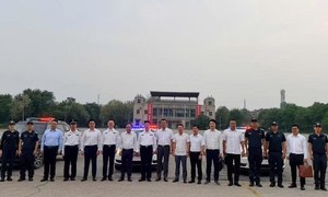 Đoàn đại biểu Công an Hà Nội thăm, làm việc tại Học viện Cảnh sát Bắc Kinh