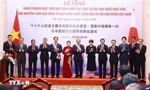 Nhật Bản trao tặng Huân chương Mặt trời mọc cho nguyên lãnh đạo Đảng, Nhà nước Việt Nam
