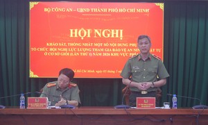 Công an TPHCM đăng cai Hội thi Lực lượng tham gia bảo vệ ANTT ở cơ sở giỏi khu vực phía Nam