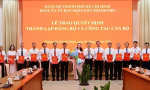 Trao Quyết định thành lập Đảng bộ 2 Ban Quản lý dự án tại TP.HCM