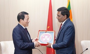 Bộ trưởng Lương Tam Quang hội đàm với Bộ trưởng Bộ Công an và các vấn đề nghị viện Sri Lanka
