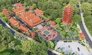 Mái chùa cổ thành Vinh - nơi thờ cúng 534 nhà báo Liệt sĩ