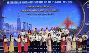 Ban Chuyên đề Công an TPHCM đoạt 3 giải chí TPHCM lần thứ 44 năm 2026