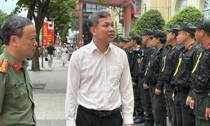 Ban Giám đốc Công an TPHCM kiểm tra tiến độ tổ chức Gala “Tổ quốc bình yên”