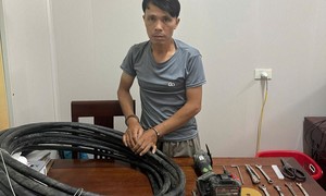 Kẻ nghiện ma túy thực hiện 6 vụ cắt trộm cáp điện ngầm, gây thiệt hại hơn 150 triệu đồng