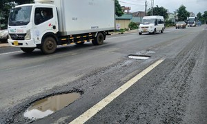 Xuất hiện nhiều ổ gà trên Quốc lộ 19, Gia Lai tiếp tục yêu cầu khẩn trương khắc phục