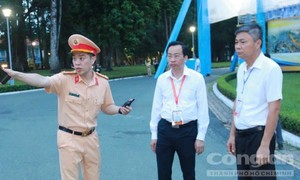 Lãnh đạo Công an TPHCM kiểm tra công tác bảo đảm an ninh Lễ Kỷ niệm 50 năm Thành phố mang tên Bác