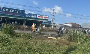 Vụ cháy xe khách khiến 7 người tử vong ở Đồng Nai: Xe va chạm với hộ lan