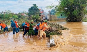 Lực lượng Công an nhân dân chủ động ứng phó với các loại hình thiên tai