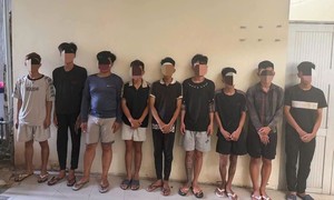 Công an truy xét ‘tốc hành’ bắt gọn băng nhóm 9 đối tượng tổ chức cướp tài sản giữa đêm khuya