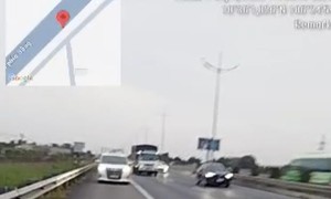 CSGT mở làn dừng khẩn cấp cho ôtô chạy vào cao tốc TP.HCM - Trung Lương để giải tỏa ùn tắc