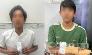 Công an phối hợp truy xét nhanh bắt 2 đối tượng cướp giật điện thoại chỉ sau 4 giờ nhận tin báo