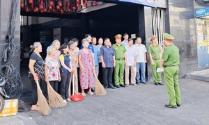 Phường Cầu Ông Lãnh: Ra mắt tuyến đường kiểu mẫu về trật tự, mỹ quan đô thị