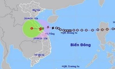 Bão số 4 đã suy yếu thành áp thấp nhiệt đới, đi sâu vào đất liền và tan dần