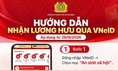 Tiện ích vượt trội khi nhận lương hưu qua ứng dụng VNeID