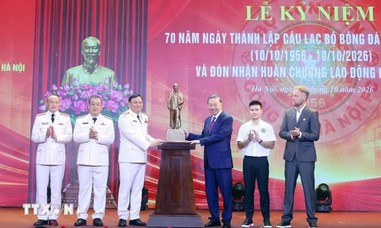 Tổng Bí thư, Chủ tịch nước Tô Lâm dự Lễ kỷ niệm 70 năm ngày thành lập CLB Bóng đá Công an Hà Nội