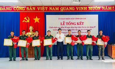 Gia Lai: Quân đội, Công an hỗ trợ 77.000 ngày công xây dựng 7 trường học vùng biên