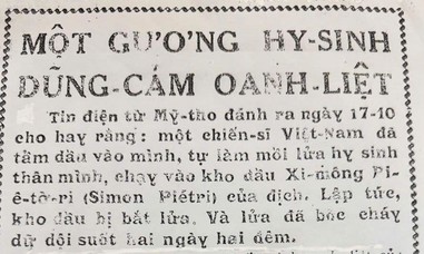 Bài 3: Nguồn tin Lê Văn Tám đốt cháy kho xăng Thị Nghè xuất phát từ đâu?