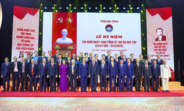 Tổng Bí thư, Chủ tịch nước Tô Lâm dự lễ kỷ niệm 120 năm ngày sinh Tổng Bí thư Hà Huy Tập