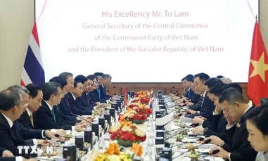 Tổng Bí thư, Chủ tịch nước Tô Lâm hội đàm với Thủ tướng Thái Lan Anutin Charnvirakul