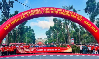 TPHCM: Hàng chục ngàn người tham dự mít-tinh, chạy bộ hưởng ứng Tháng hành động phòng, chống ma túy