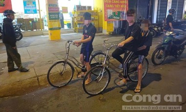 TPHCM: Truy nóng 3 thanh thiếu niên dùng xe đạp làm phương tiện đi trộm xe máy