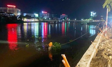 Tắm sông 1 em tử vong, 1 em mất tích