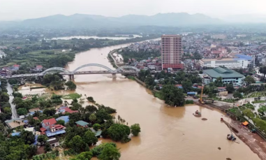 Bắc Ninh: Mực nước sông Cầu tại Phúc Lộc Phương đã vượt báo động III