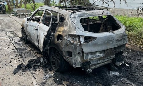 Hai đối tượng đốt ôtô của người dân cháy rụi ở TPHCM khai được thuê 5 triệu