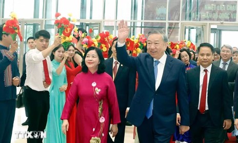 Các đồng chí lãnh đạo Đảng, Nhà nước dự khai mạc Đại hội đại biểu toàn quốc MTTQVN lần thứ XI