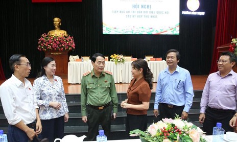 Thượng tướng Lê Quốc Hùng, Thứ trưởng Bộ Công an tiếp xúc cử tri tại TPHCM