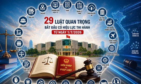 29 luật quan trọng chính thức có hiệu lực thi hành