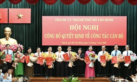 Trao quyết định nhân sự lãnh đạo Báo Sài Gòn Giải Phóng, Báo điện tử Tuổi Trẻ, Đài PT-TH TPHCM