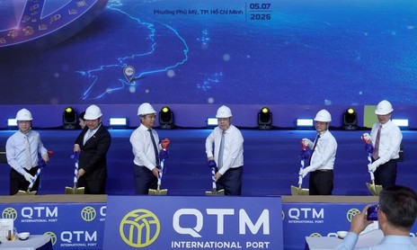 TPHCM khởi công dự án Cảng biển quốc tế QTM trị giá hơn 6.800 tỷ đồng