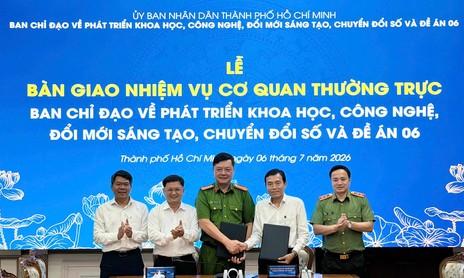 Công an TPHCM: Tiếp nhận nhiệm vụ Cơ quan Thường trực Ban Chỉ đạo về phát triển KHCN, đổi mới sáng tạo, chuyển đổi số và Đề án 06