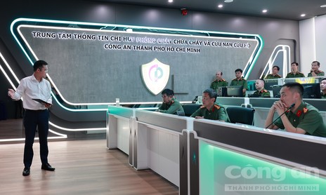 Công an TPHCM: Ra mắt Trung tâm Thông tin chỉ huy 114 kết nối hệ thống truyền tin báo sự cố PCCC