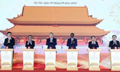 Khởi công Dự án đầu tư bảo quản, tu bổ, phục hồi Điện Kính Thiên - Hoàng thành Thăng Long