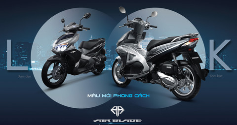 Honda bổ sung màu mới cho Air Blade 2016