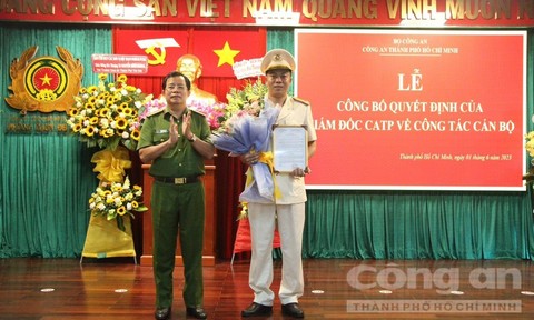 Bổ nhiệm Thượng tá Trần Trung Hiếu làm Trưởng Phòng CSGT Công an TPHCM