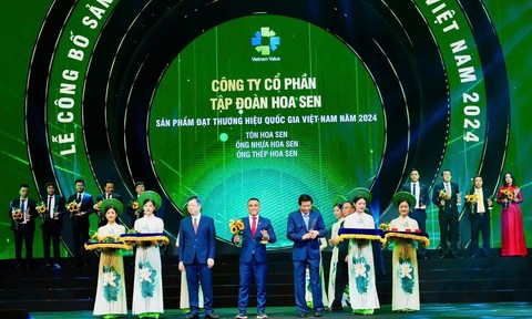 Ống Nhựa Hoa Sen tiếp tục được vinh danh Thương hiệu Quốc gia năm 2024