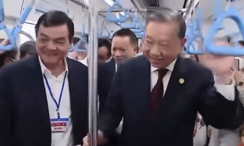 Tổng Bí thư Tô Lâm thăm, trải nghiệm tuyến metro Bến Thành - Suối Tiên