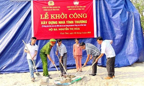 Công an xã lan toả, vận động giúp hộ nghèo căn nhà tình thương 169 triệu đồng