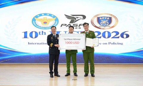 Học viện Cảnh sát nhân dân đạt giải Nhất tại Hội nghị khoa học sinh viên Cảnh sát quốc tế