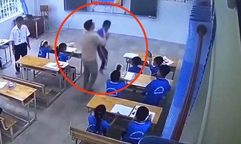 Xác minh clip thầy giáo người nước ngoài có hành vi tát, túm cổ học sinh lớp 2