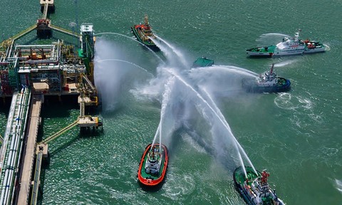 Video: Toàn cảnh cuộc diễn tập chữa cháy, cứu nạn lớn nhất từ trước đến nay tại Tổ hợp Hóa dầu Long Sơn