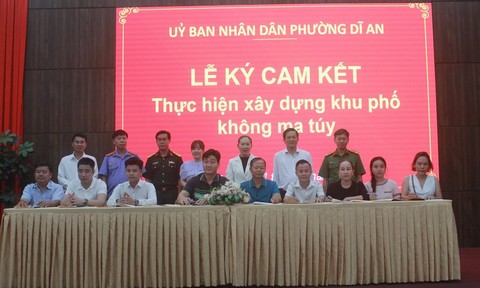 Phường Dĩ An: Ra mắt Ban chỉ đạo phòng, chống tội phạm và xây dựng 6 khu phố không ma túy